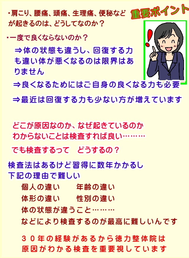 見たり触っただけじゃ検査しないと体の状況がわからないよね