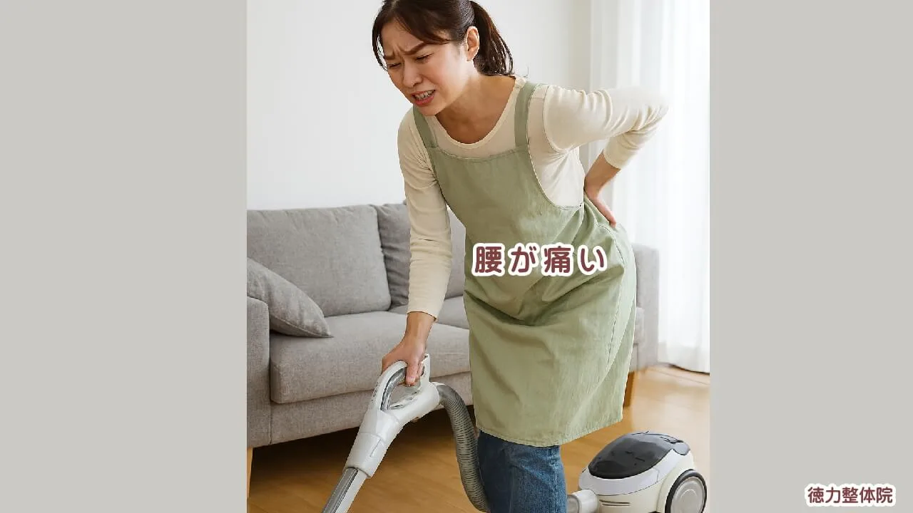 前かがみになると腰が痛くなる