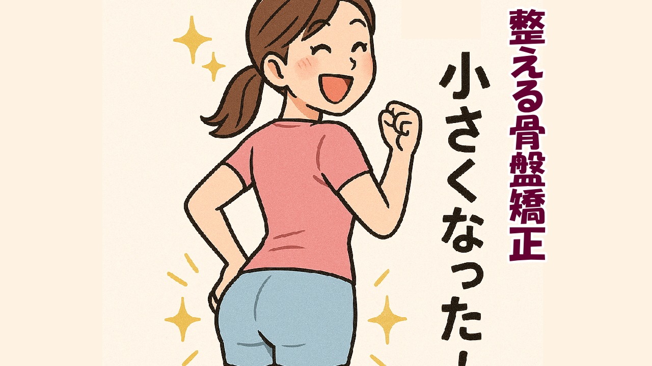 小尻になれるから喜ばれる矯正、北九州市小倉南区徳力整体院