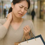 買い物中に肩が凝る