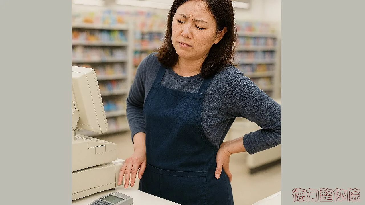 パート中に腰が痛くなる