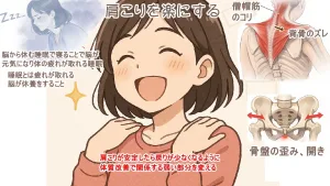 僧帽筋を楽にする為には、筋肉からですが