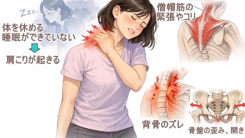 肩が凝るのは筋肉のコリだけじゃない